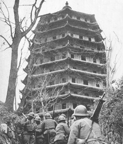 六和塔下的日軍